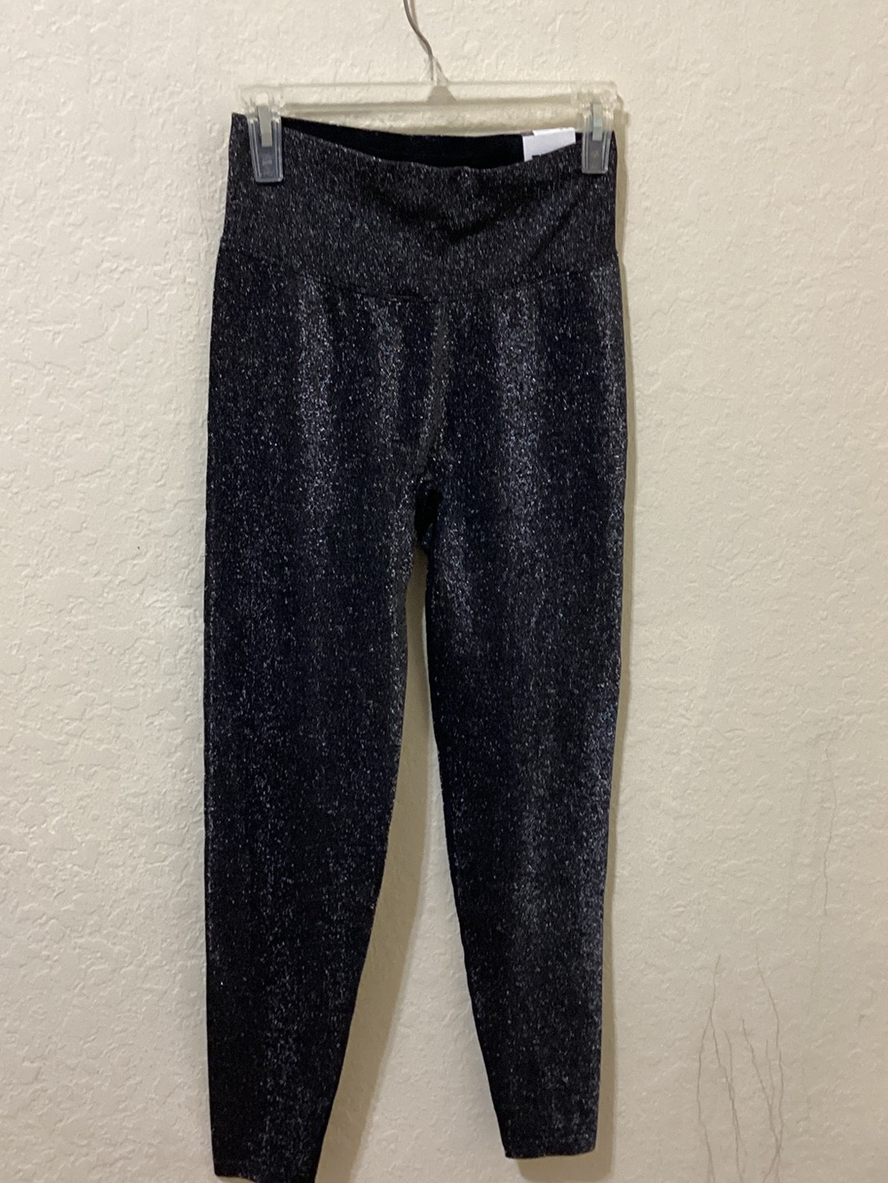 PINK Victoria's Secret Black Metallic Kids Leggings